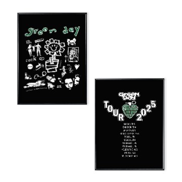 Discover Green Day Tour 2025 Poster Set