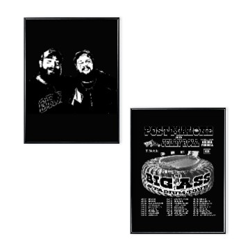 Discover Vintage Post Malone Double Sided Poster Set 2025 Tour