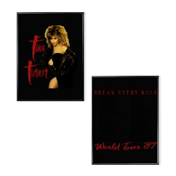 Discover Vintage 1987 Tina Turner Break Every Rule Tour Poster Set