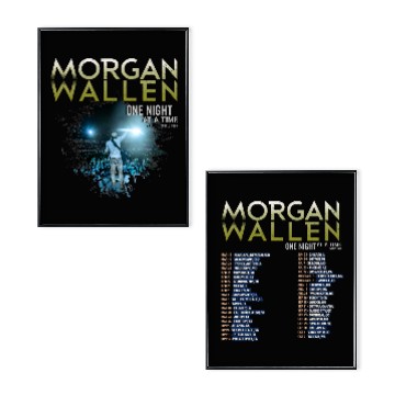 Discover Retro Morgan Wallens One Night At A Time World Tour 2023 Poster Set