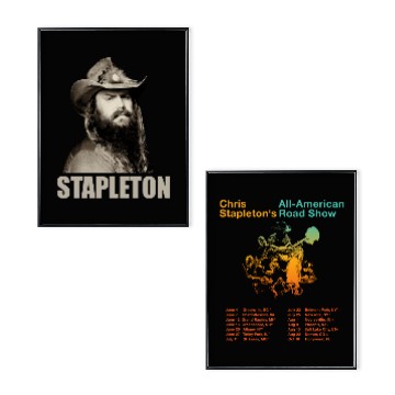 Discover 2025 Chris Stapleton All-American Road Tour Poster Set