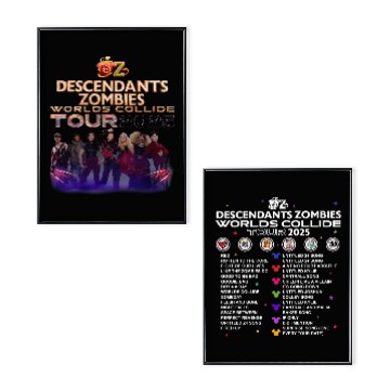 Discover Descendants Zombies Worlds Collide Double Sided Poster Set