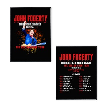 Discover John Fogerty The Celebration Tour 2024 Double Sided Poster Set