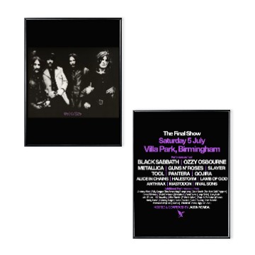 Discover Black Sabbath Back To The Beginning 2025 Double Sided Poster Set