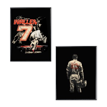 Discover Wallen Western Stock Car Merch Double Sided Poster Set, Double Sided, Unisex, Multiple Sizes