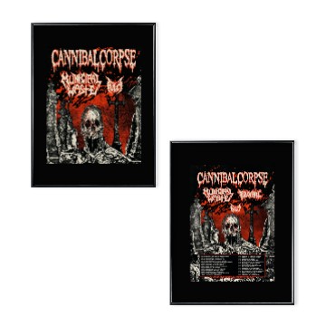 Discover Cannibal Corpse North American Tour 2025 Poster Set