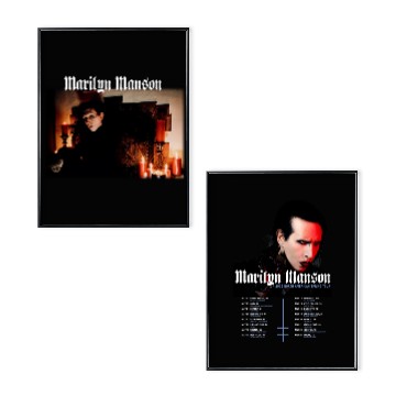 Discover Marilyn Manson 2025 Spring Tour Poster Set