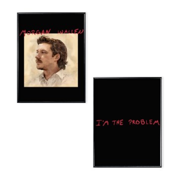 Discover 25 Wallen Western I'm The Problem Double Sided Unisex Poster Set