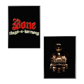 Discover Bone Thugs n Harmony Band Black Double Sided Poster Set