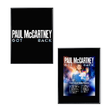 Discover P mccartney Got Back Tour 2025 North America Poster Set