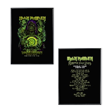 Discover Iron Maiden World Tour 2025-2026 3D Poster Set