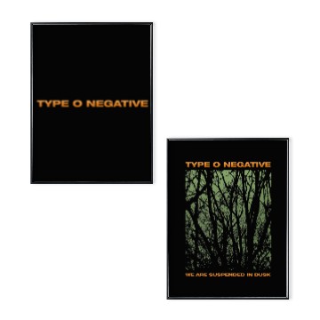 Discover Type O Negative Suspended in Dusk Zip Up Poster Set