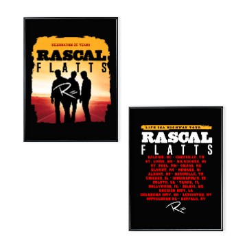 Discover Rascal Flatts 2026 Black Tour Poster Set Double Sided Poster Set
