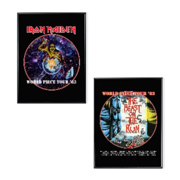 Discover Iron Maiden Tour 83 Double Sided Poster Set