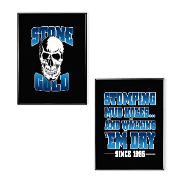 Discover Wrestling Entertainment Stone Cold Steve Austin Stomping Mudholes Black Poster Set