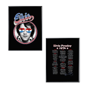 Discover Elvis Presley 1976 Tour Double Sided Poster Set