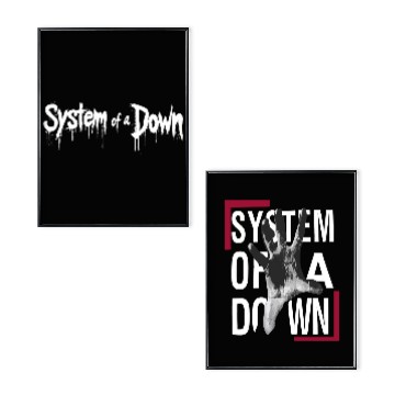 Discover SYSTEM OF DOWN Double Sided Print Poster Set