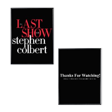 Discover The Last Show Stephen Colbert Charity Poster Set 2026