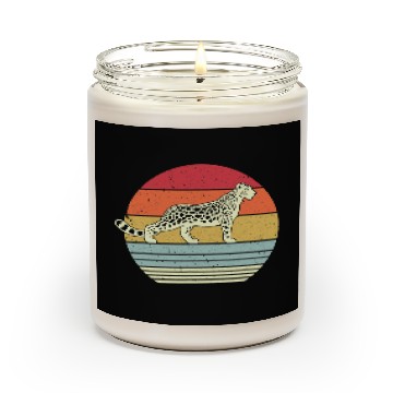 Discover Snow Leopard Scented candle. Retro Style Scented Candles