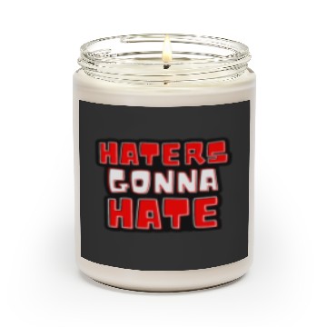 Discover Haters gonna hate typography Taylorr Swift Graphics Scented Candles