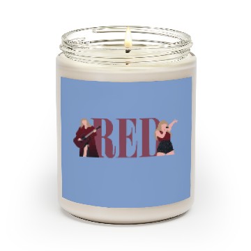 Discover Taylora Swift Red eras tour art Scented Candles