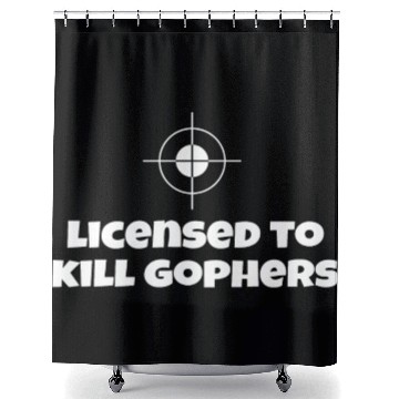 Discover Licensed To Kill Gophers - Caddyshack Shower Curtains