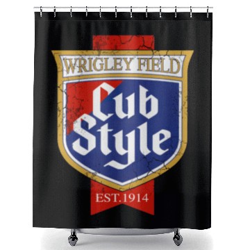 Discover Cub Style Vintage Chicago Shower Curtains
