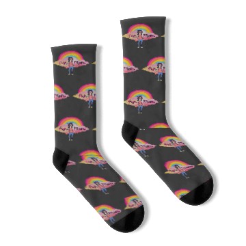 Discover Boho Rainbow Bobs Burgers Linda Belcher Fun Mom Socks