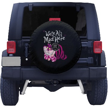 Discover Cheshire Cat Were all Mad Here Cat 1669 Spare Tire Covers