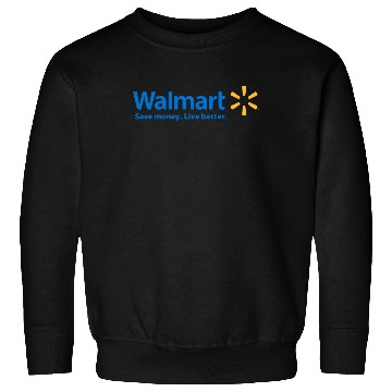 Discover Walmart Logo Unisex Sweatshirts | Cotton Short Sleeve Sweatshirts | Soft and Comfortable | Hyperhidrosis Sweatshirts