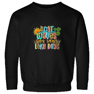 Discover Boat Waves Sun Rays Aint Nothing Like Lake Days Retro Sun Sweatshirts