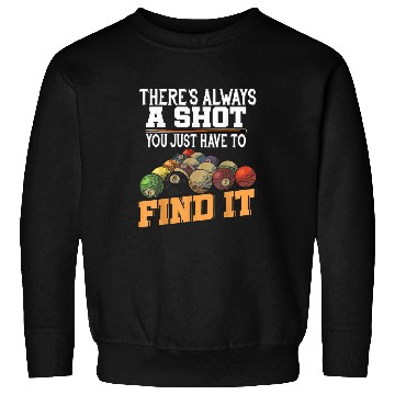 Discover Billiards Funny Pool Player Gift Sweatshirts