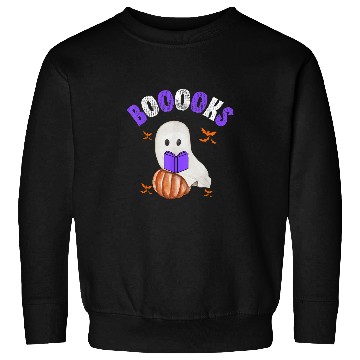 Discover Cute ghosts Book Reading Teacher School Funny Halloween Sweatshirts