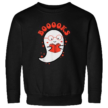 Discover Cute ghosts Book Reading School Funny Halloween Sweatshirts