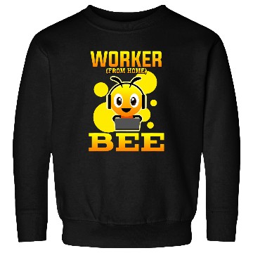 Discover Worker From homes Bee Honeycomb Insect Flowers Computer IT Sweatshirts