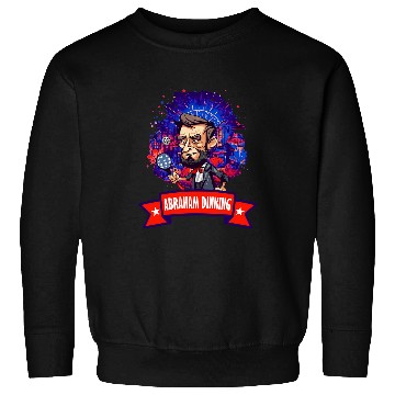 Discover Funny Abraham Lincoln Pickleball Abraham Dinking 4th of July Sweatshirts