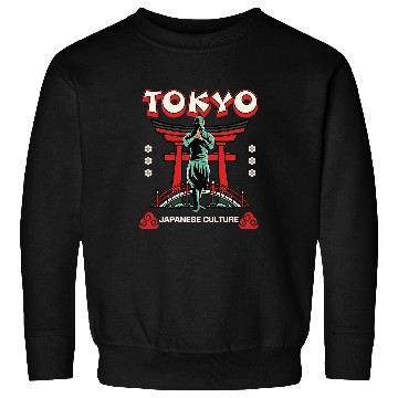 Discover Tokyo Japan Culture Green Karate Ninja Martial Arts Warrior Sweatshirts