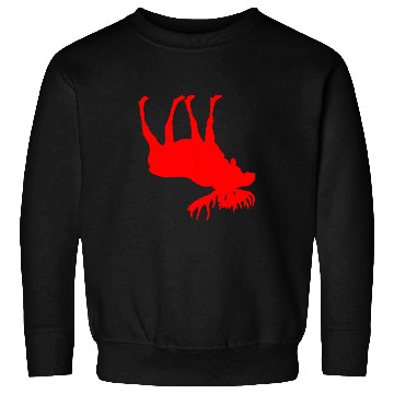 Discover Upside Down Moose Zoologist Red World Moose Day Sweatshirts