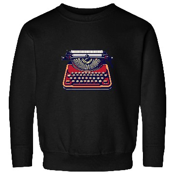 Discover Retro Typewriter Writing for Writer Creative Typewriter Sweatshirts