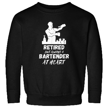 Discover Retired Bartender Intoxicologist Bar Worker Mixologist Sweatshirts