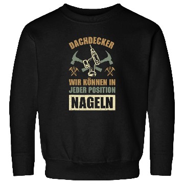 Discover Roofer handyman carpenter construction worker building 8 Sweatshirts