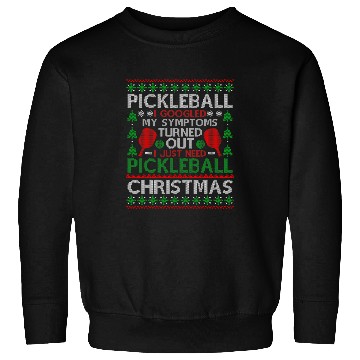 Discover Funny Ugly Christmas Sweater Kitchen Pickleball Player Sweatshirts