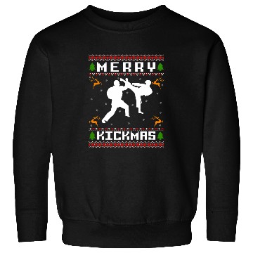 Discover Ugly Christmas Sweater Patterns Pixel Graphics For Karate Sweatshirts
