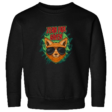 Discover Fox Lover crazys Like A Fox Funny Zero Fox Given Classic Pun Foxy Joke Sweatshirts