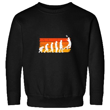 Discover Badminton Racket Badminton Player Evolution Shuttlecock Sweatshirts
