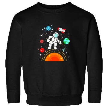 Discover Astronauts Outer Space Planets Science Sweatshirts