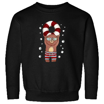 Discover Swimming Pool Teddy Bear Swim Team Sweatshirts