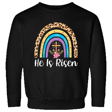Discover Christian He Is Risen Rainbow Christian Happy Easter Jesus315 Christ Sweatshirts