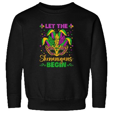 Discover Let The Shenanigans Begin Jester Hat Costume New Orleans Sweatshirts