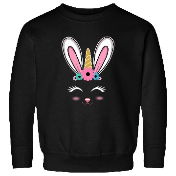 Discover Easter Bunny Happy Easter Unicorn Sweatshirts